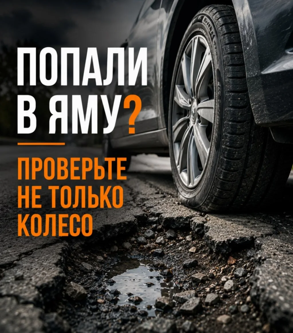 🤔 Попали колесом в серьёзную яму?