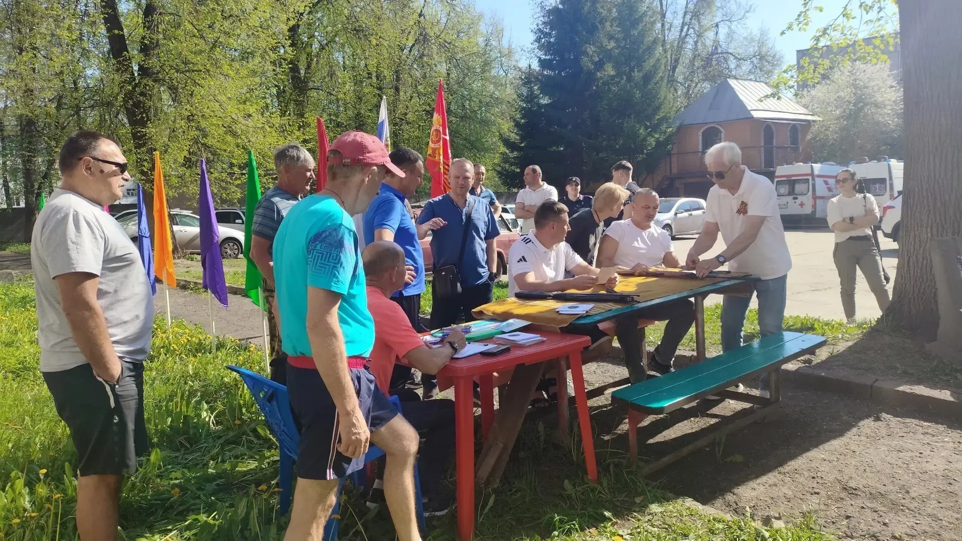 🧿 В рамках городской спартакиады среди предприятий и учреждений прошли соревнования по стрельбе из п