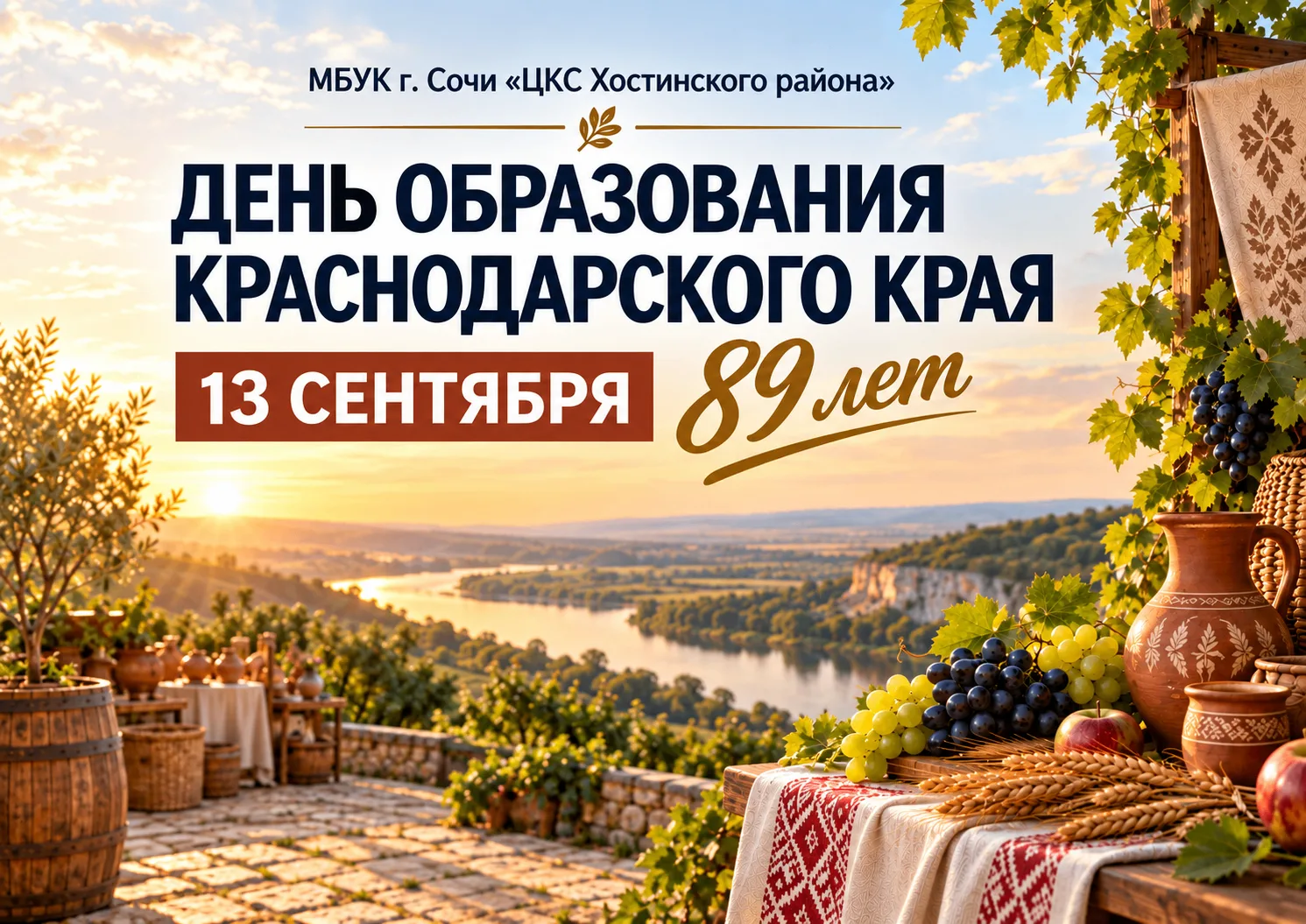 13 сентября Краснодарский край отмечает 89 лет со дня образования.