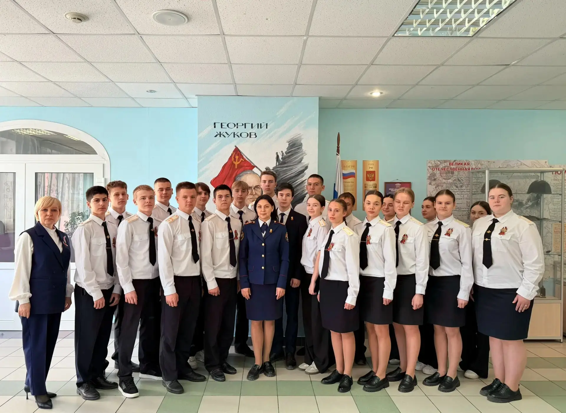 🇷🇺Классы под патронажем следственного комитета приняли участие в акции «Георгиевская ленточка»! Это 
