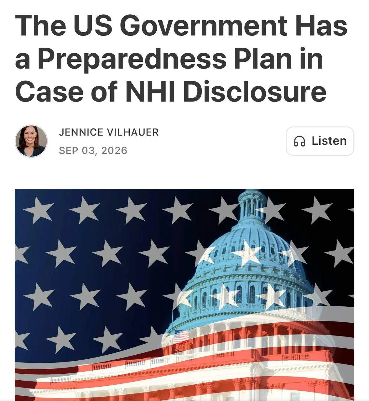 США хотят возглавить действия стран мира в случае подтверждения существования инопланет...