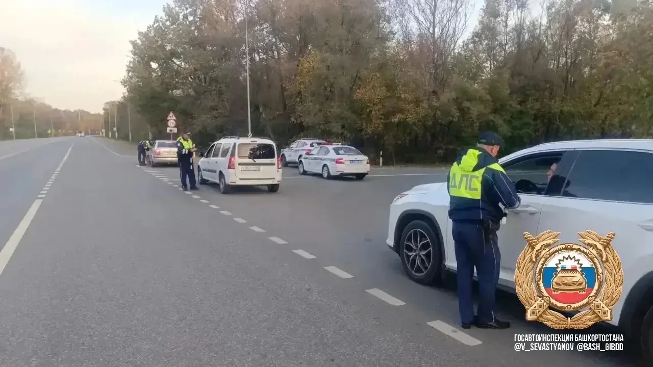 В Башкирии сегодня утром ГИБДД массово проверяет водителей