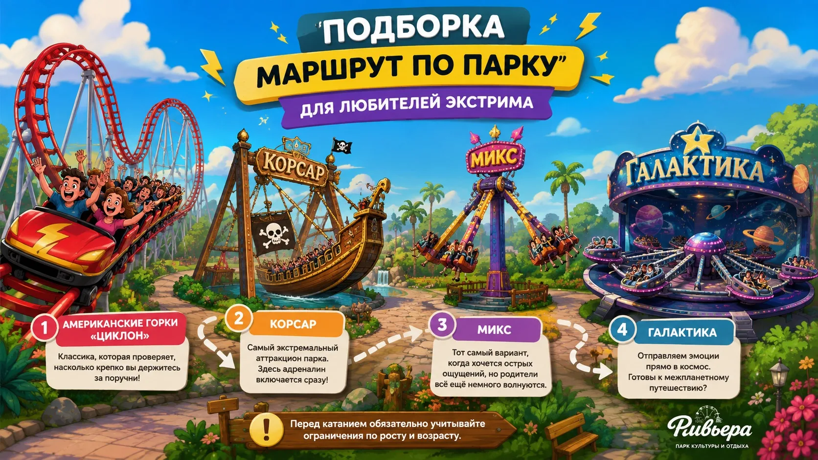 Подборка для тех, кому мало просто погулять 😎