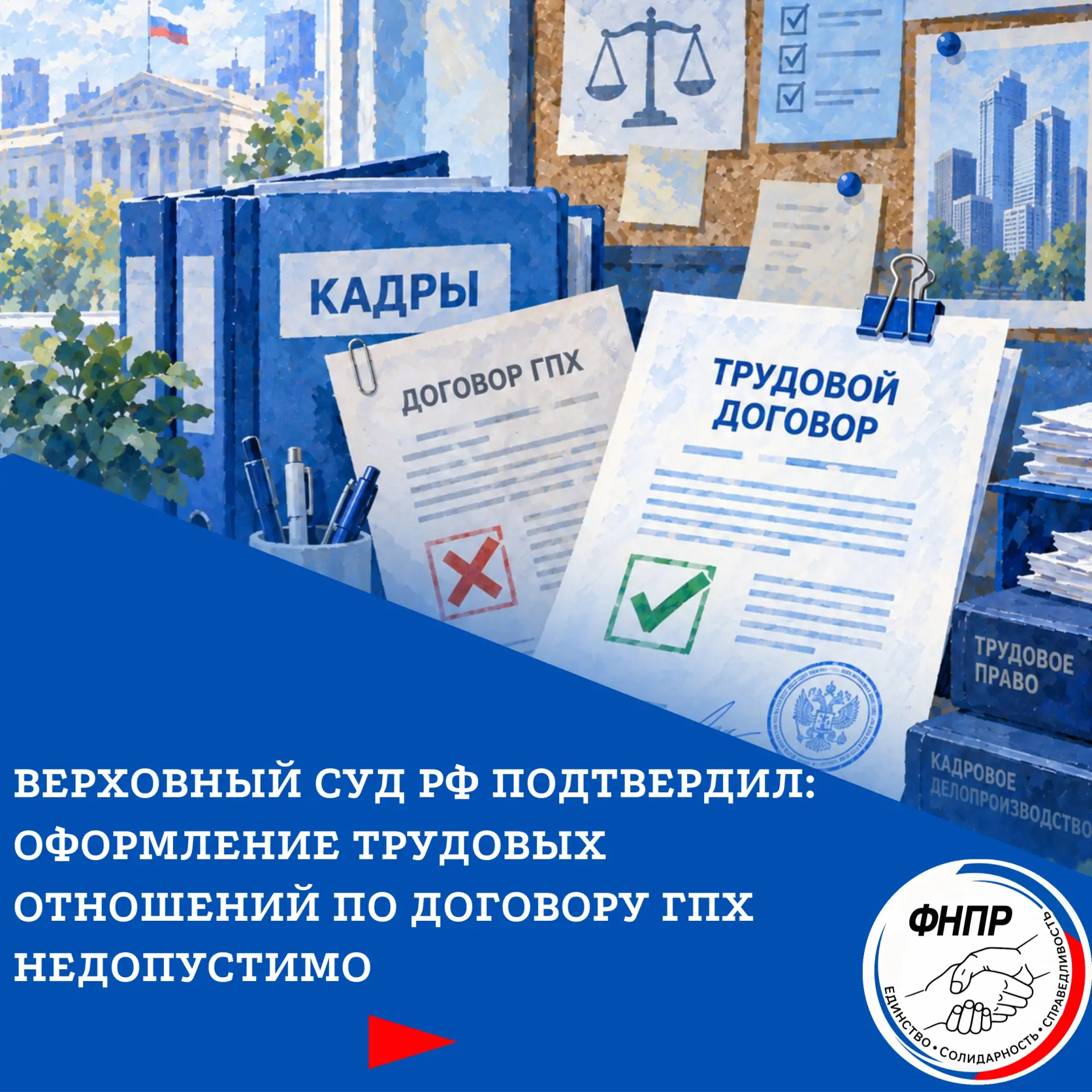 ⚖️ Подмена понятий недопустима. Верховный Суд установил: оформление трудовых отношений ...
