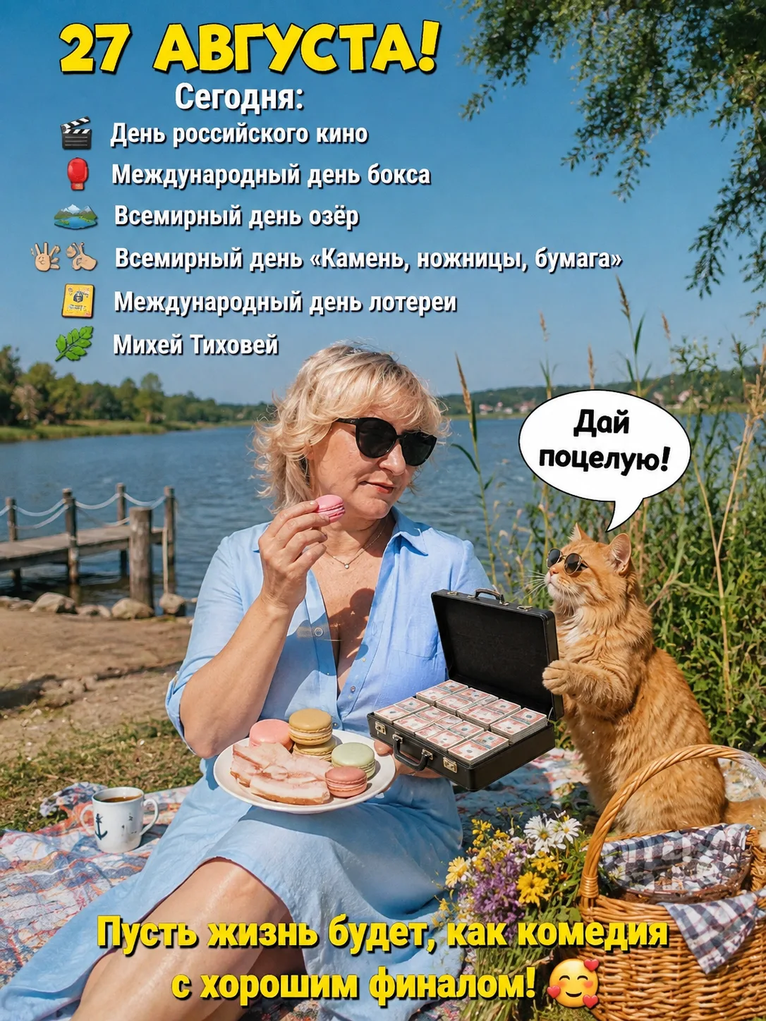 🎉 ДОБРОЕ УТРО, ДРУЗЬЯ! СЕГОДНЯ 27 АВГУСТА! 🎉