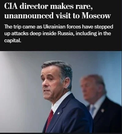 🇷🇺🇺🇸Поездка директора ЦРУ в Россию была связана с контактами спецслужб двух стран, ...