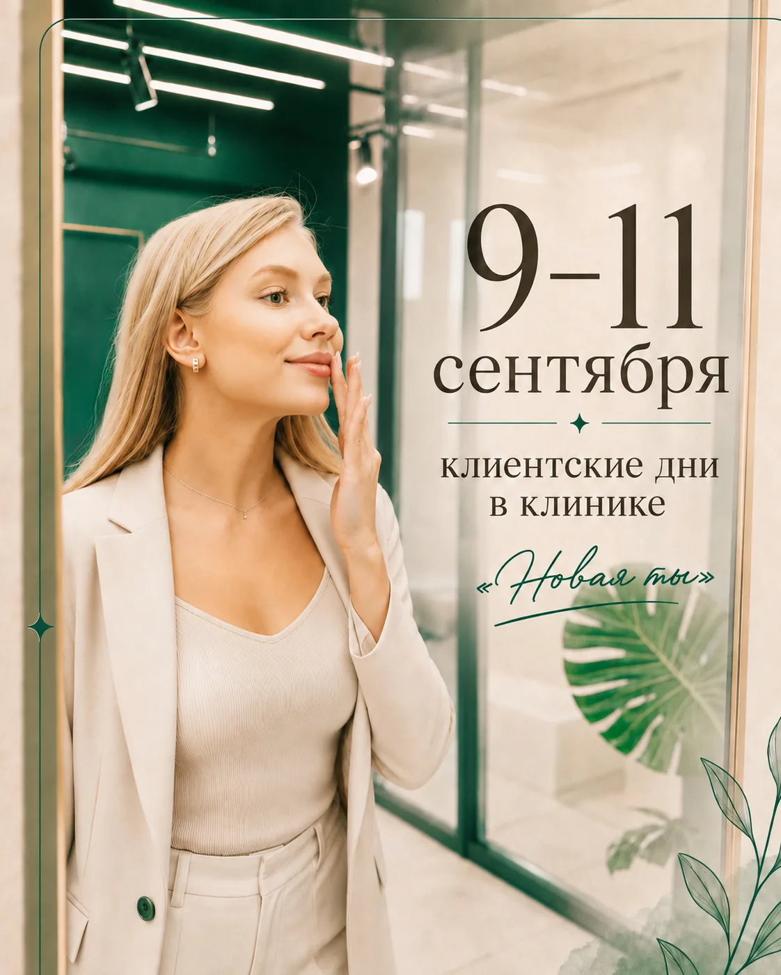 💛 9–11 СЕНТЯБРЯ — КЛИЕНТСКИЕ ДНИ В КЛИНИКЕ «НОВАЯ ТЫ»