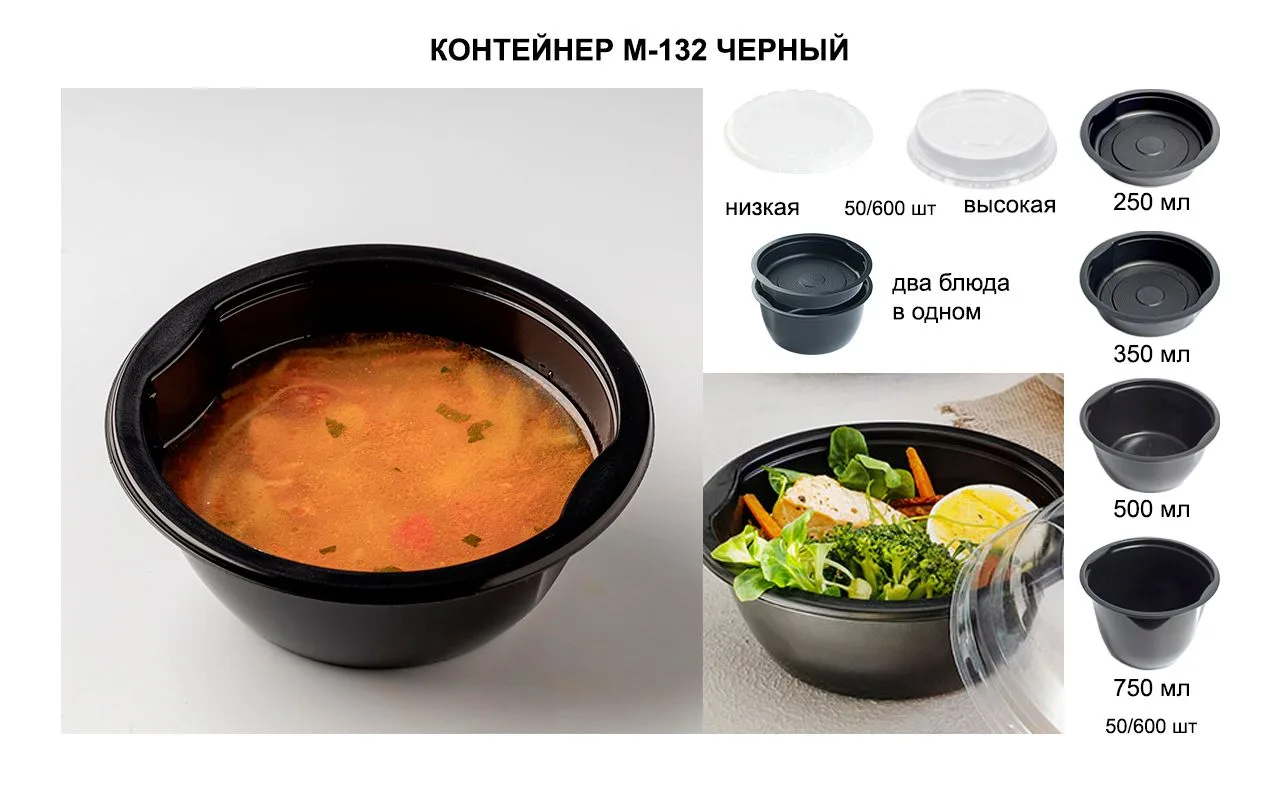 Контейнеры круглые черные - удобное и практичное решение для хранения и транспортировки...