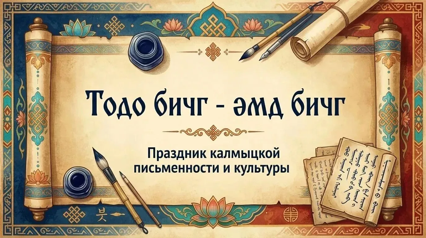 День национальной письменности: «Тодо бичг — живое наследие» 📜