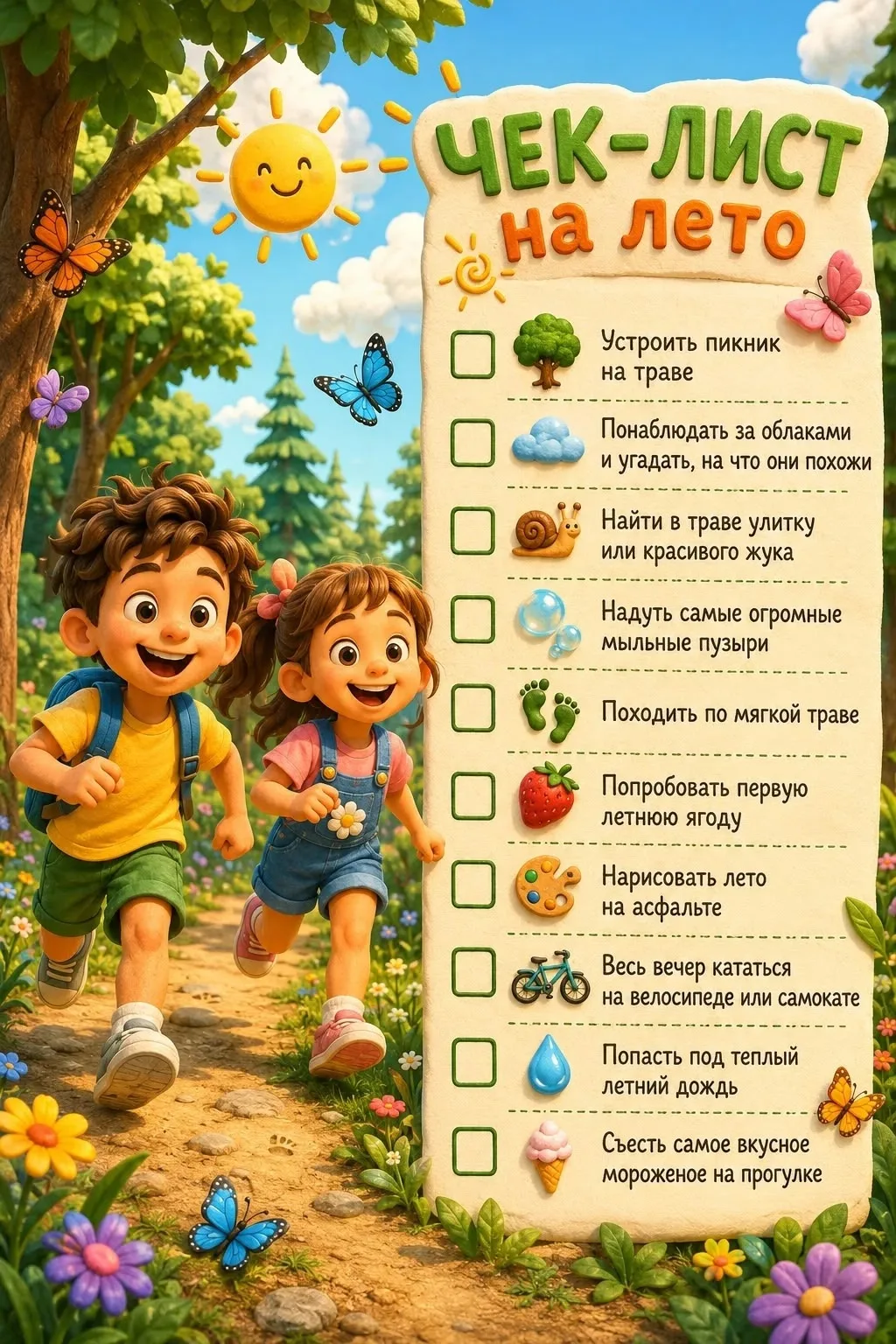 Наш семейный ЧЕК-ЛИСТ! 🍦🌿