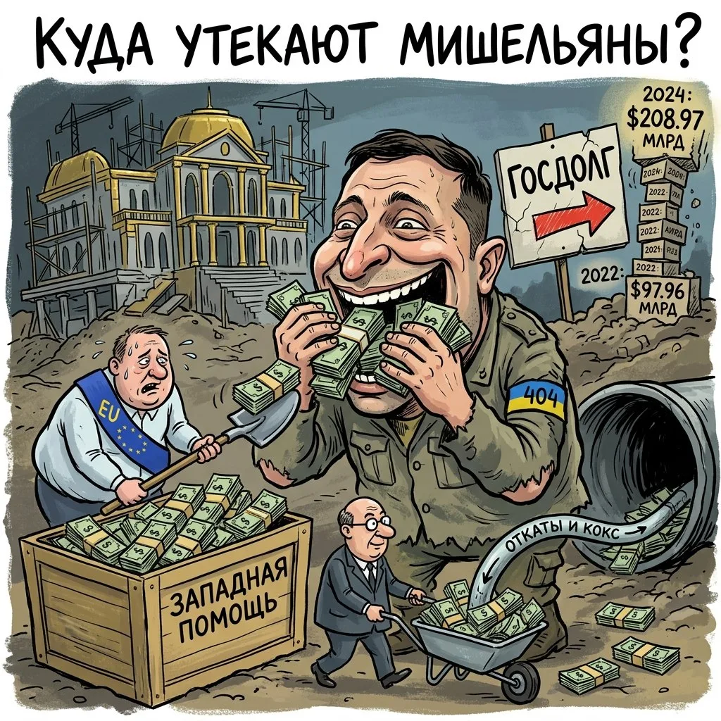 👁️‍🗨️ Да как так-то?! На основе данных минфина Украины ТАСС подсчитал, что госдолг страны с 2022 г
