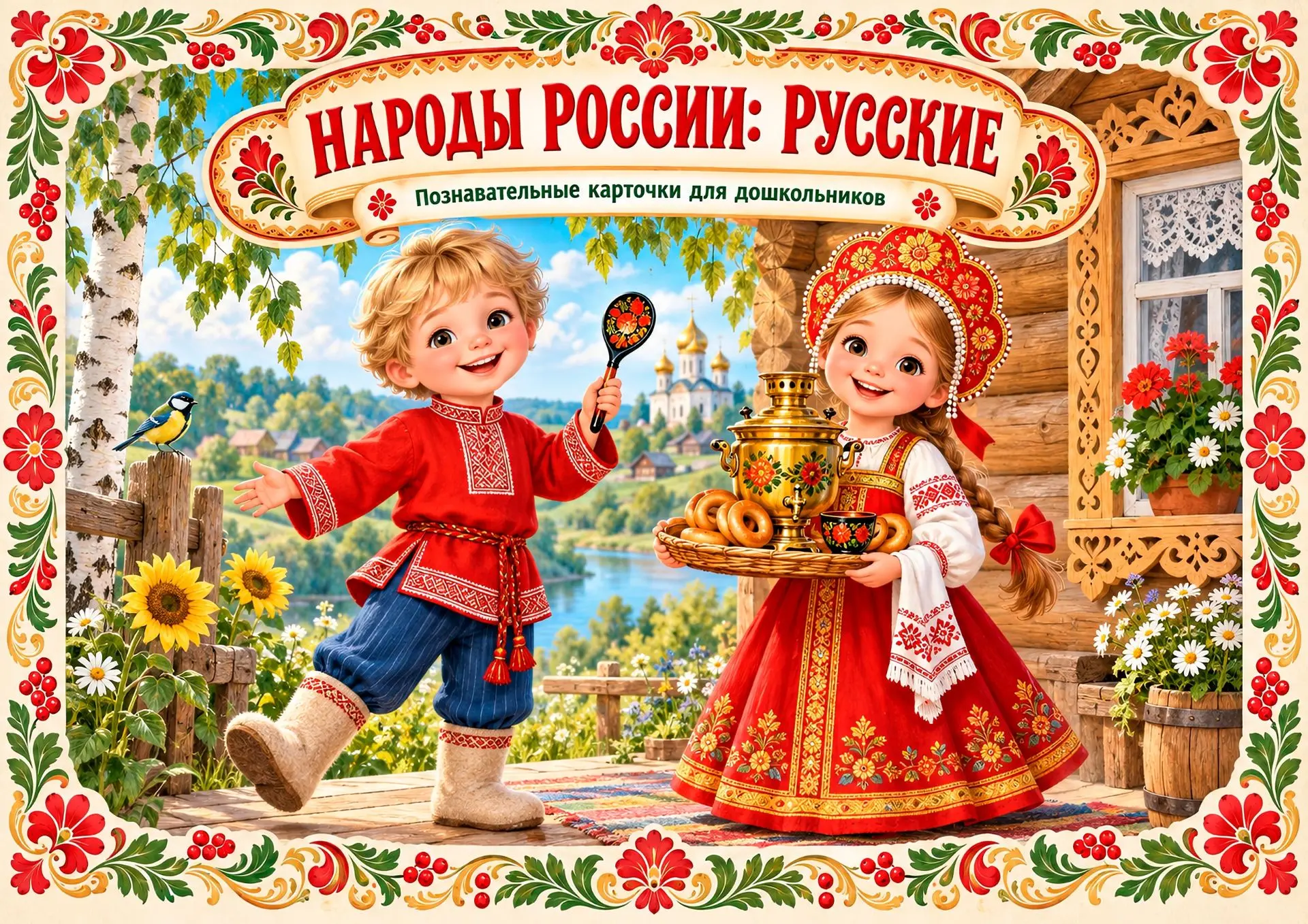 🇷🇺 «Народы России: Русские» — красочный познавательный материал для дошкольников! (Фа...