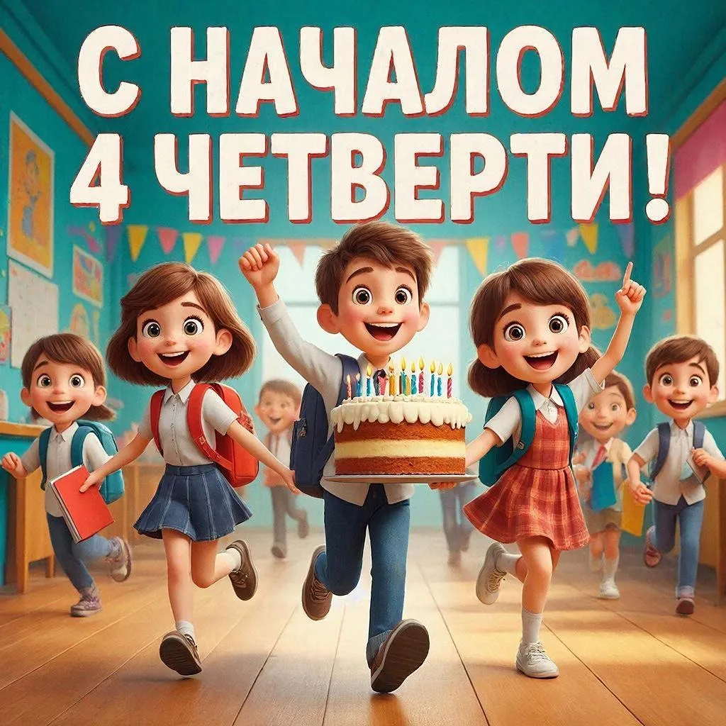 ☀️Поздравляем с началом четвёртой четверти!  Это время — особенное: впереди не только новые знания и