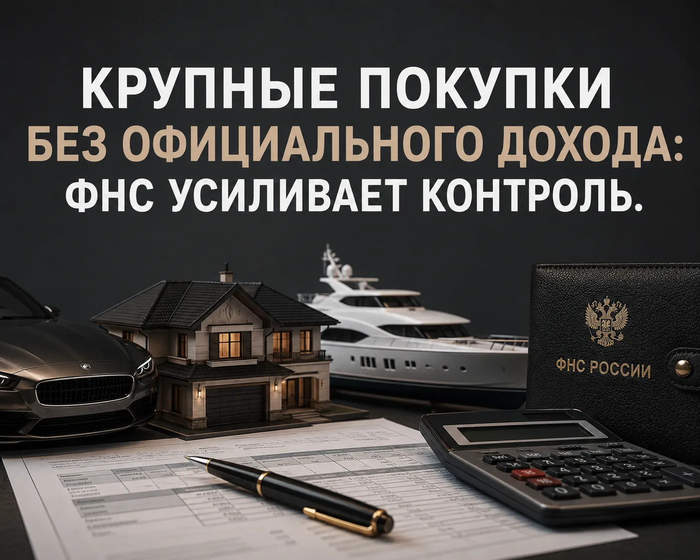 💵 Купили дорогое имущество, но официального дохода нет: ФНС задает вопросы