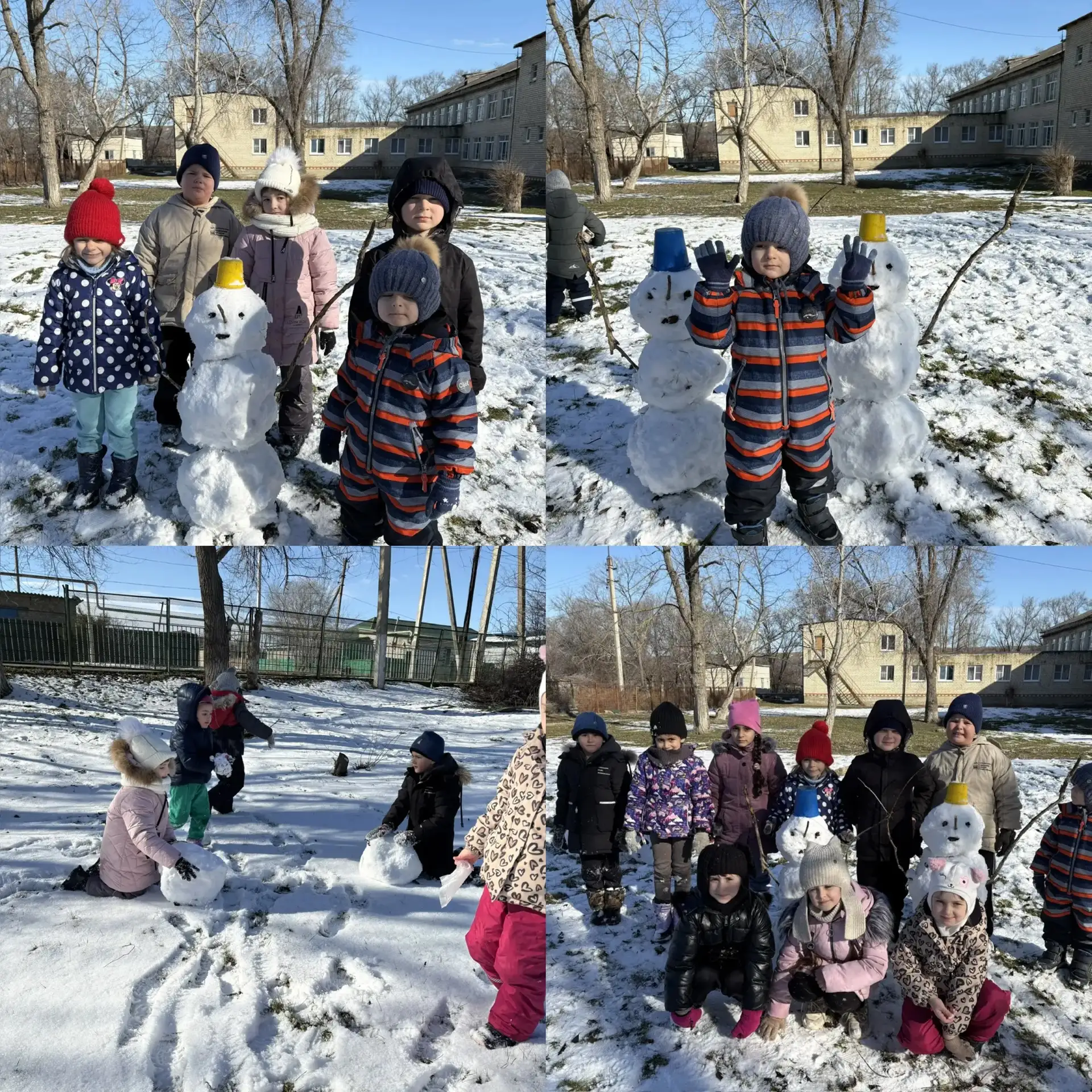 ❄️Самым любимым развлечением для ребят в зимнее время являются игры со снегом.