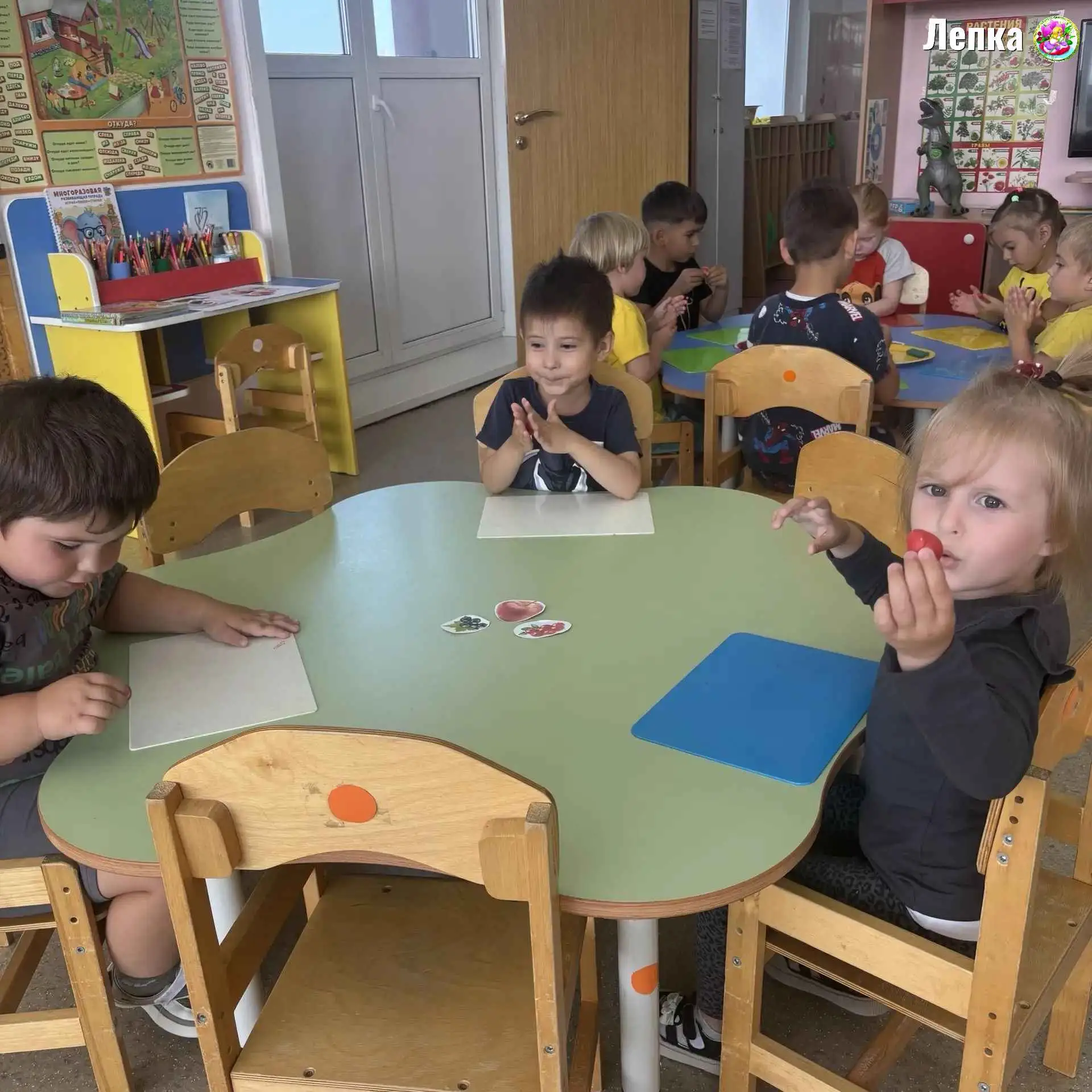 🍎🎨Лепка  в средней группе: «Яблоки и ягоды» 🎨🍎