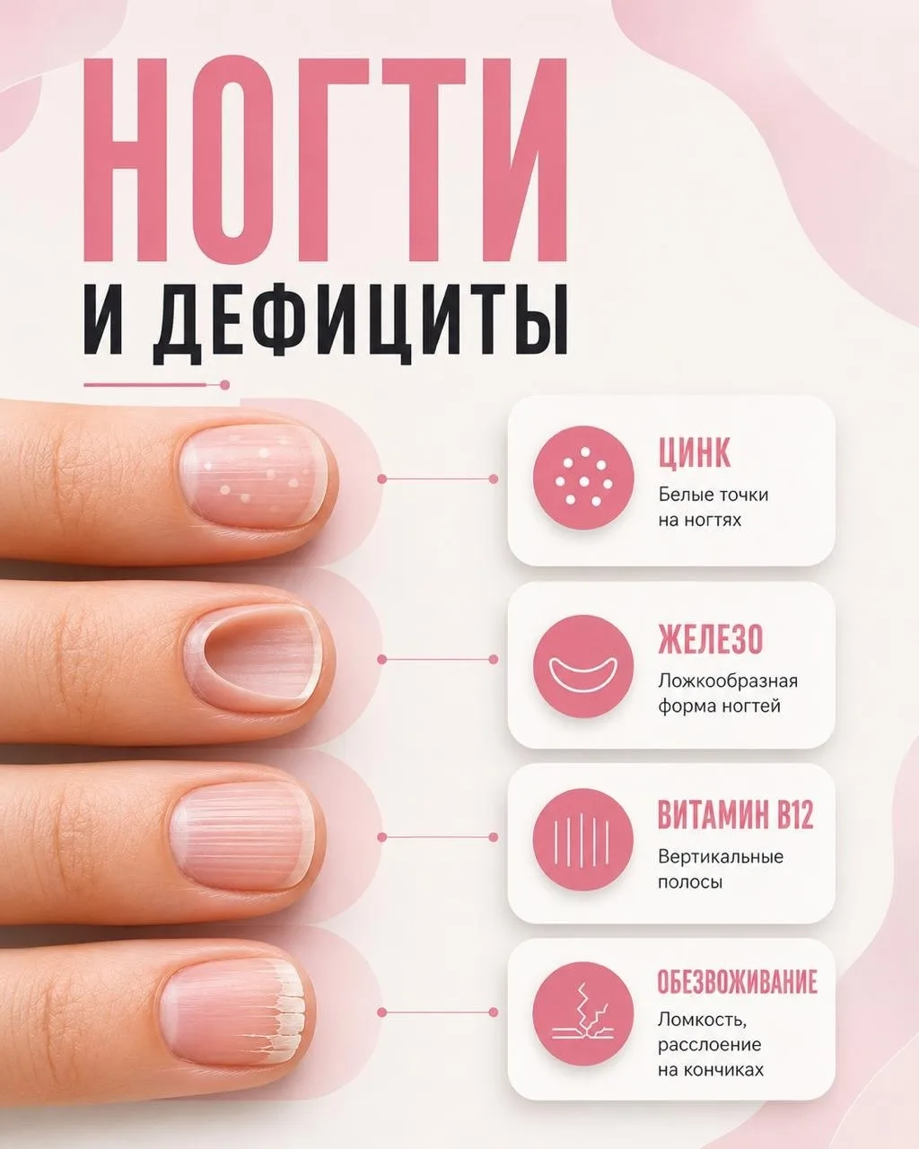 О чём говорят наши ногти.🤚