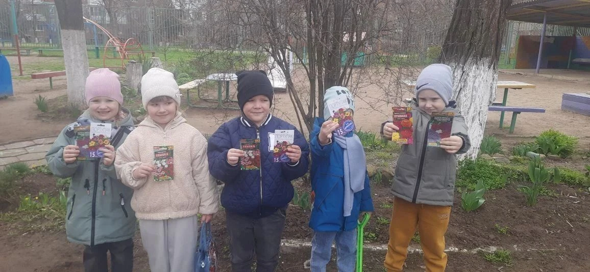 Этой весной мы с ребятами высадили семена цветов «Дельфиниум». Несколько месяцев заботливо ухаживали