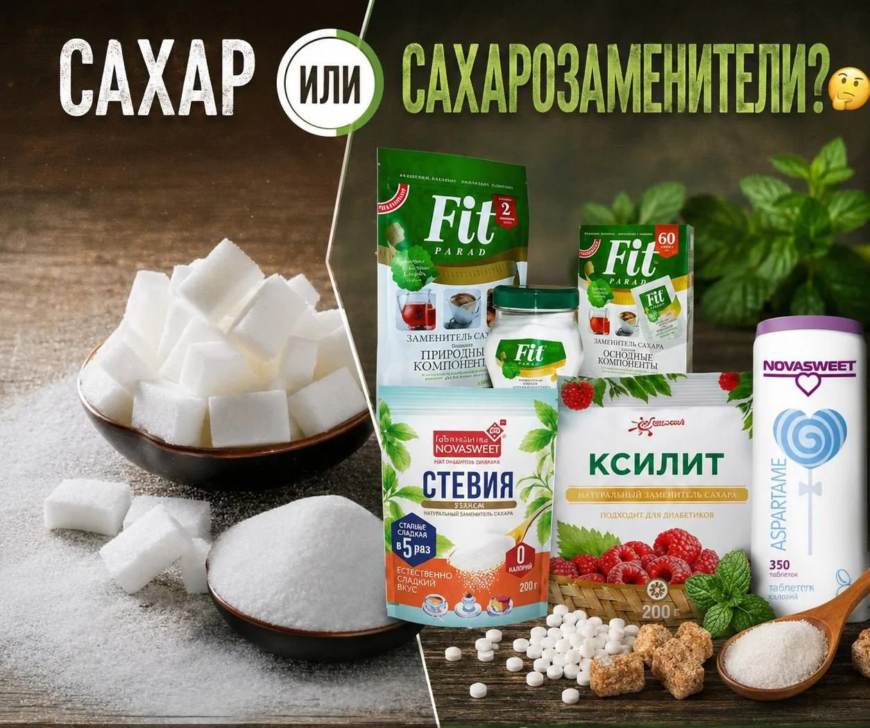 🤔 А что будет, если в десерте вместо сахара использовать сахарозаменитель?

Я знаю, что многие конд