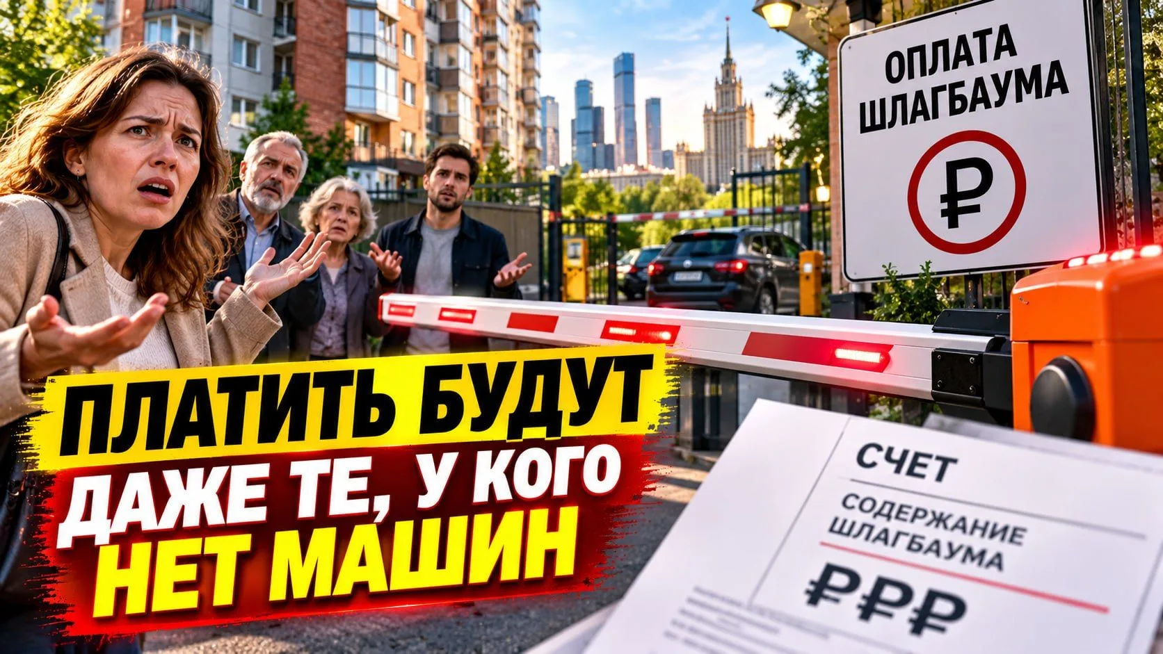 В Москве платить за шлагбаумы будут даже те, у кого нет машин.