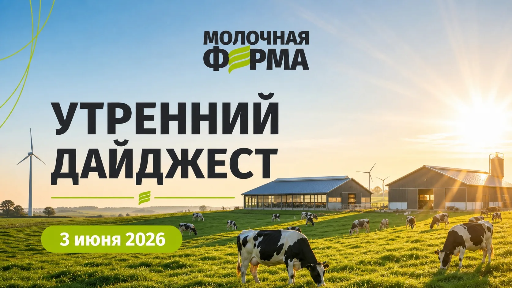 📢 Утренний дайджест молочного рынка и АПК.