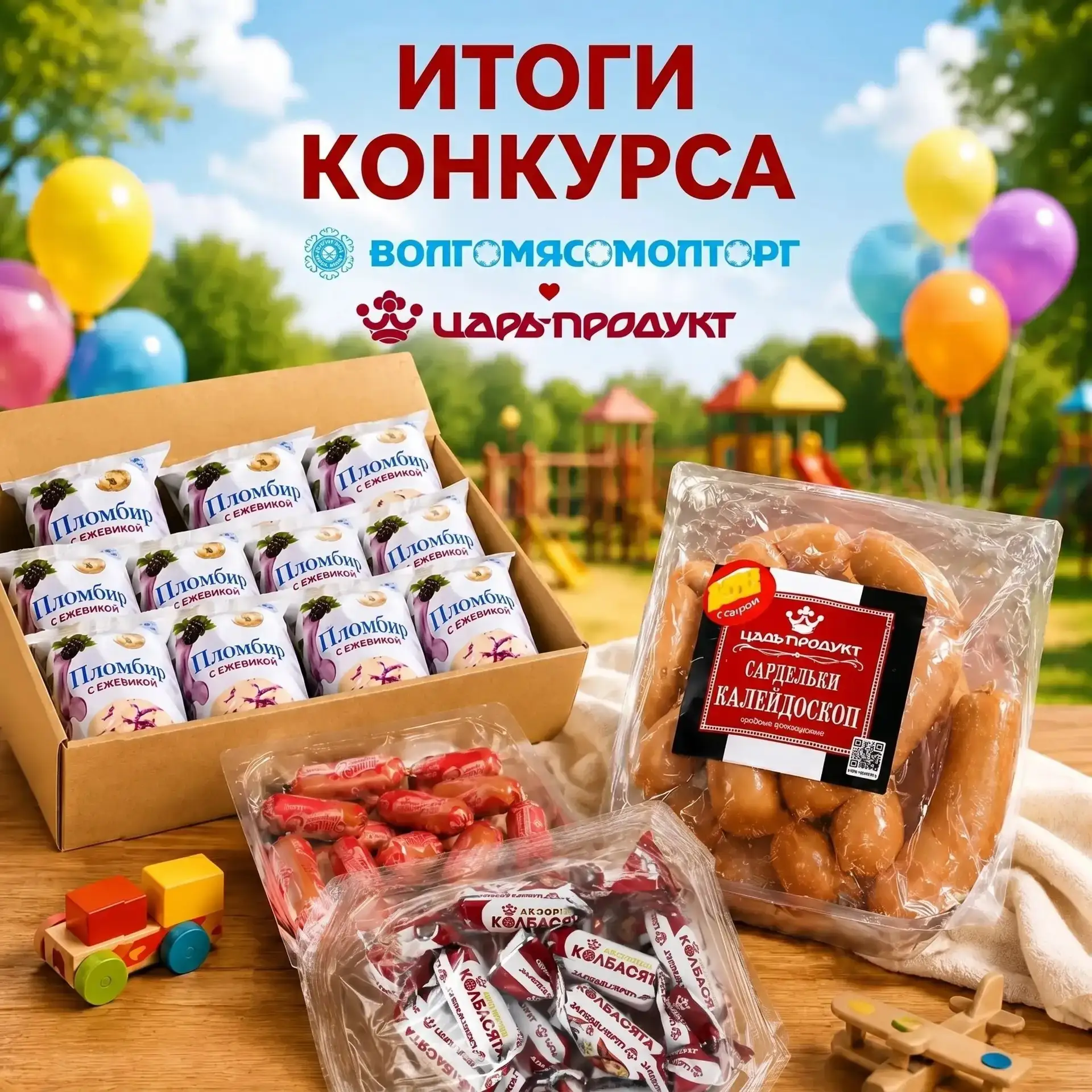 🎉 И еще мы рады сообщить, что подвели итоги совместного розыгрыша «Царь-Продукт» и «Волгомясомолтор