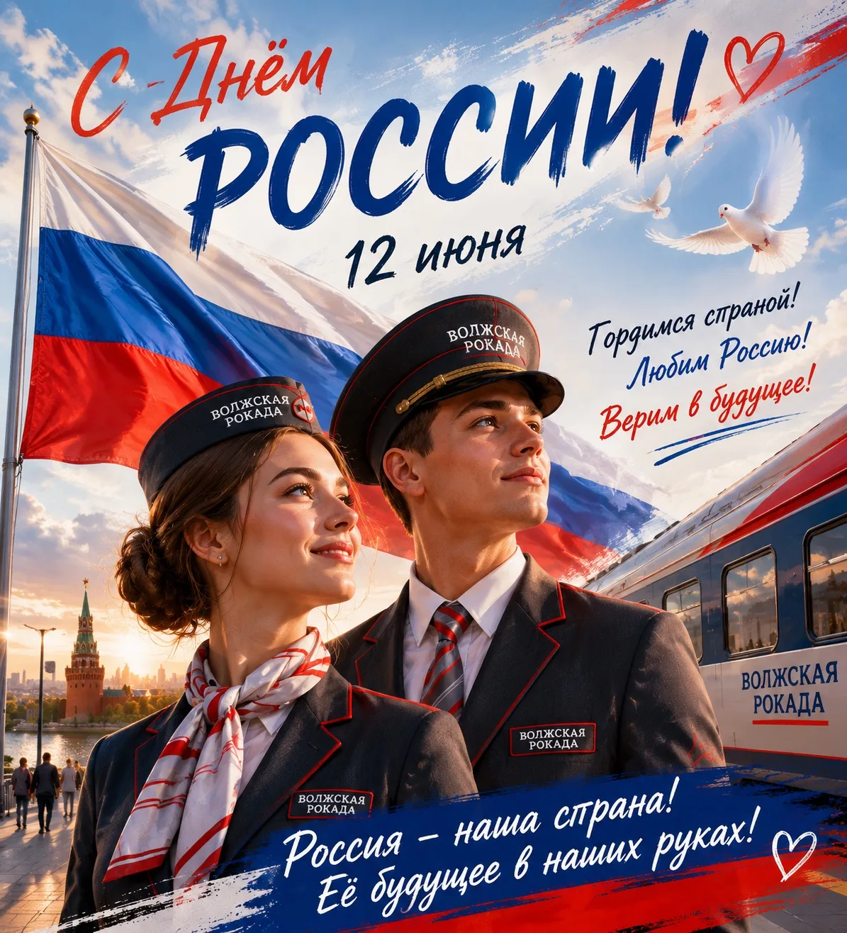 🇷🇺 С Днём России!

12 июня — праздник, который объединяет миллионы людей, любящих свою страну, её 