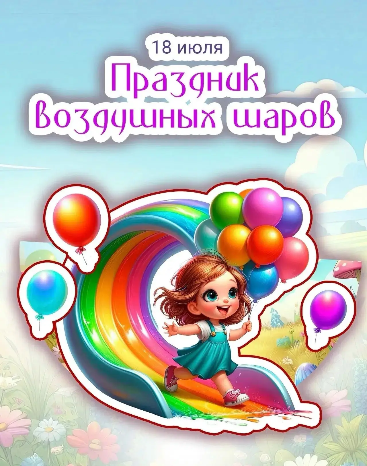 18 июля отмечается необычный праздник - "Праздник воздушных шаров"! 🎈🎈🎈
Воздушные шары – это всег