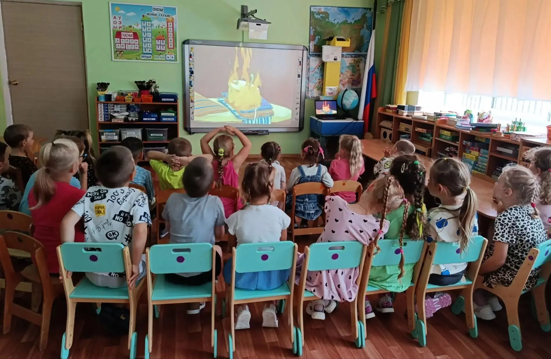 На последней неделе августа дошколята вместе с педагогами закрепляли знания по предупре...