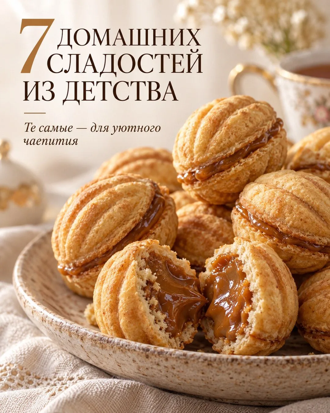 7 домашних сладостей из детства — те самые, которые хочется поставить к чаю и сохранить...