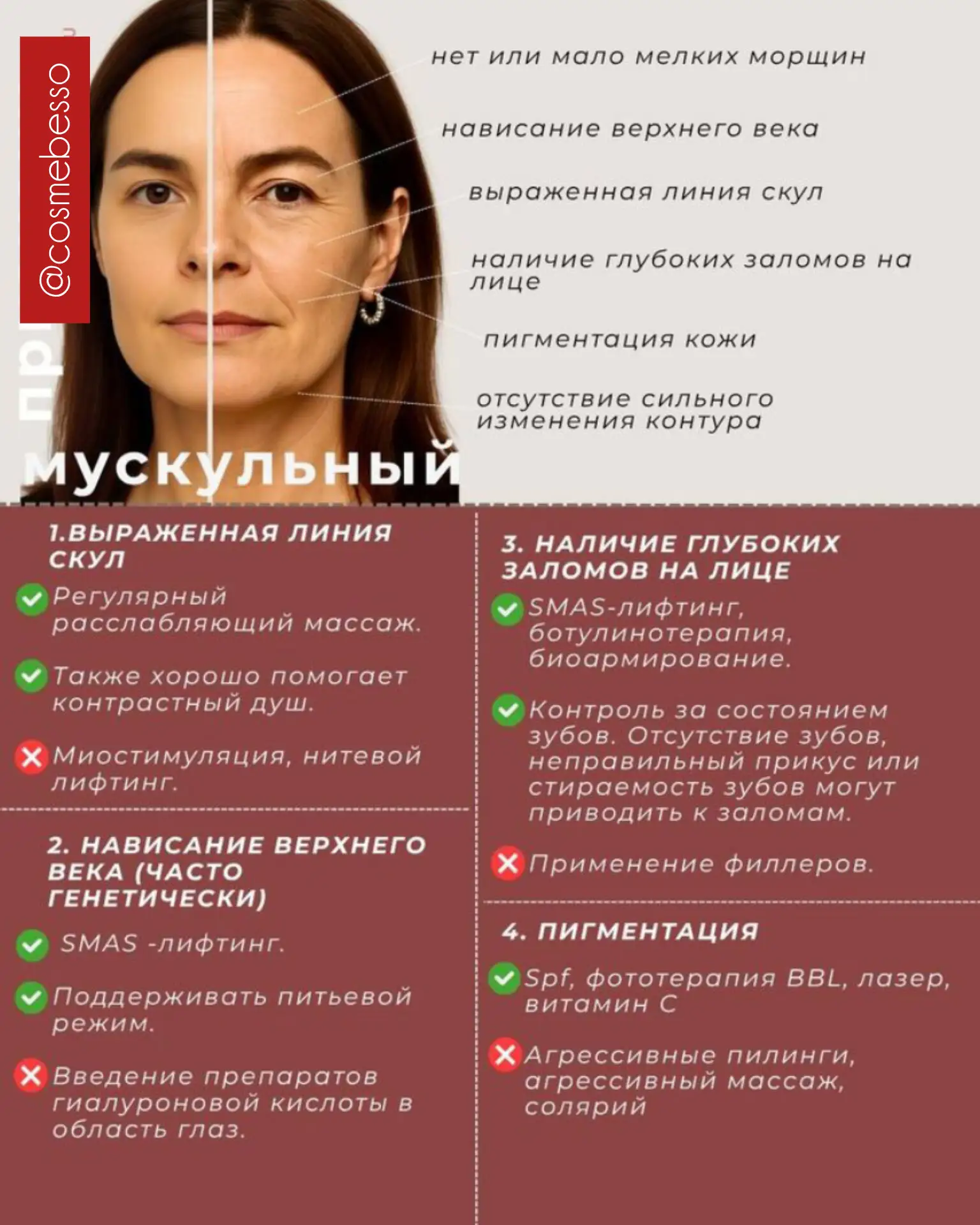 5. Мускульный тип старения.