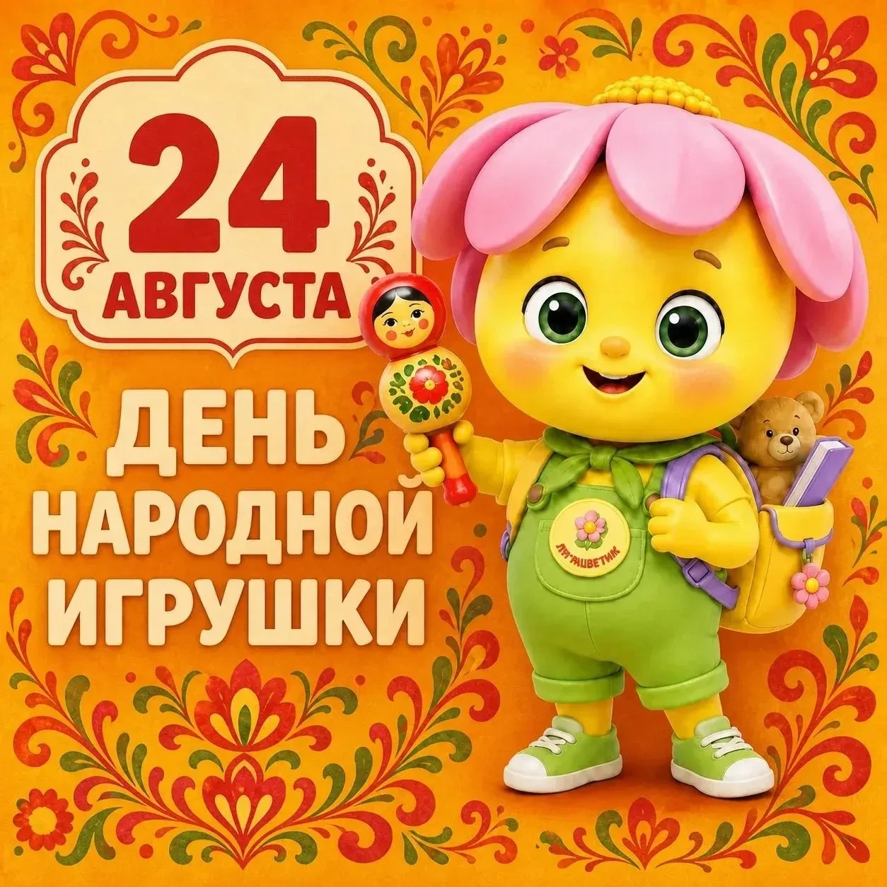 🧸 24 АВГУСТА - ДЕНЬ НАРОДНОЙ ИГРУШКИ!                                                 ...