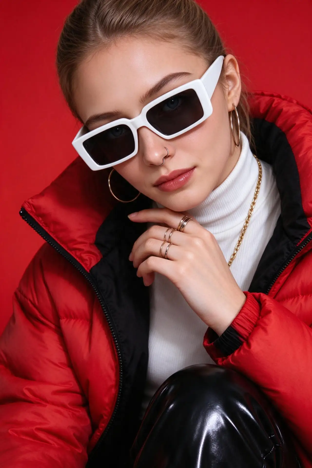 🕶️ Красный стритстайл