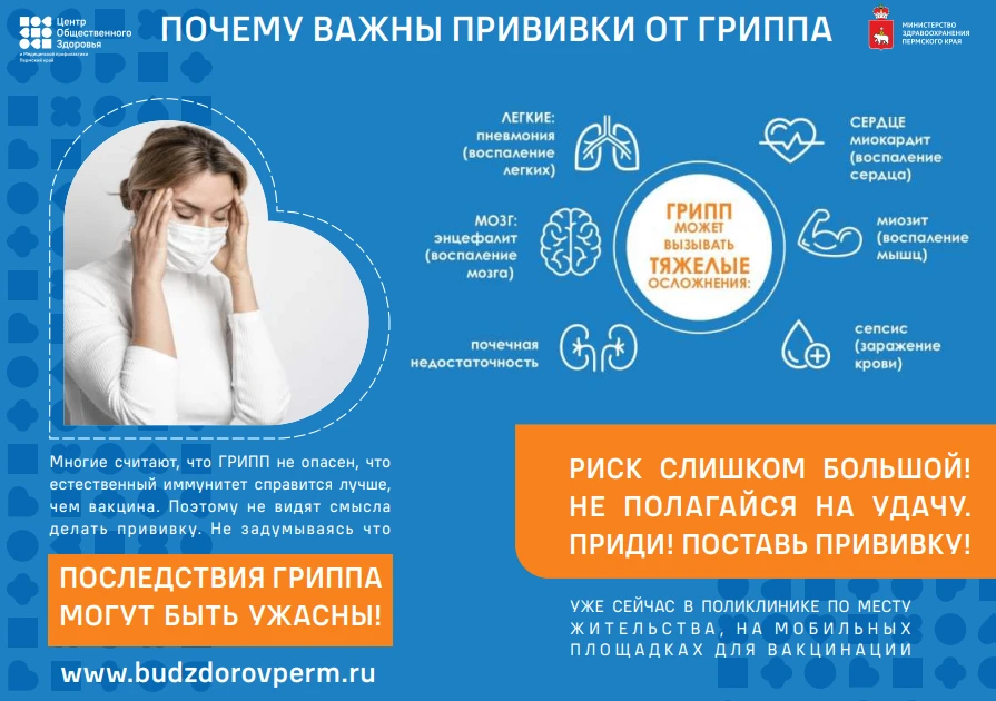 Почему важно делать прививки от гриппа?