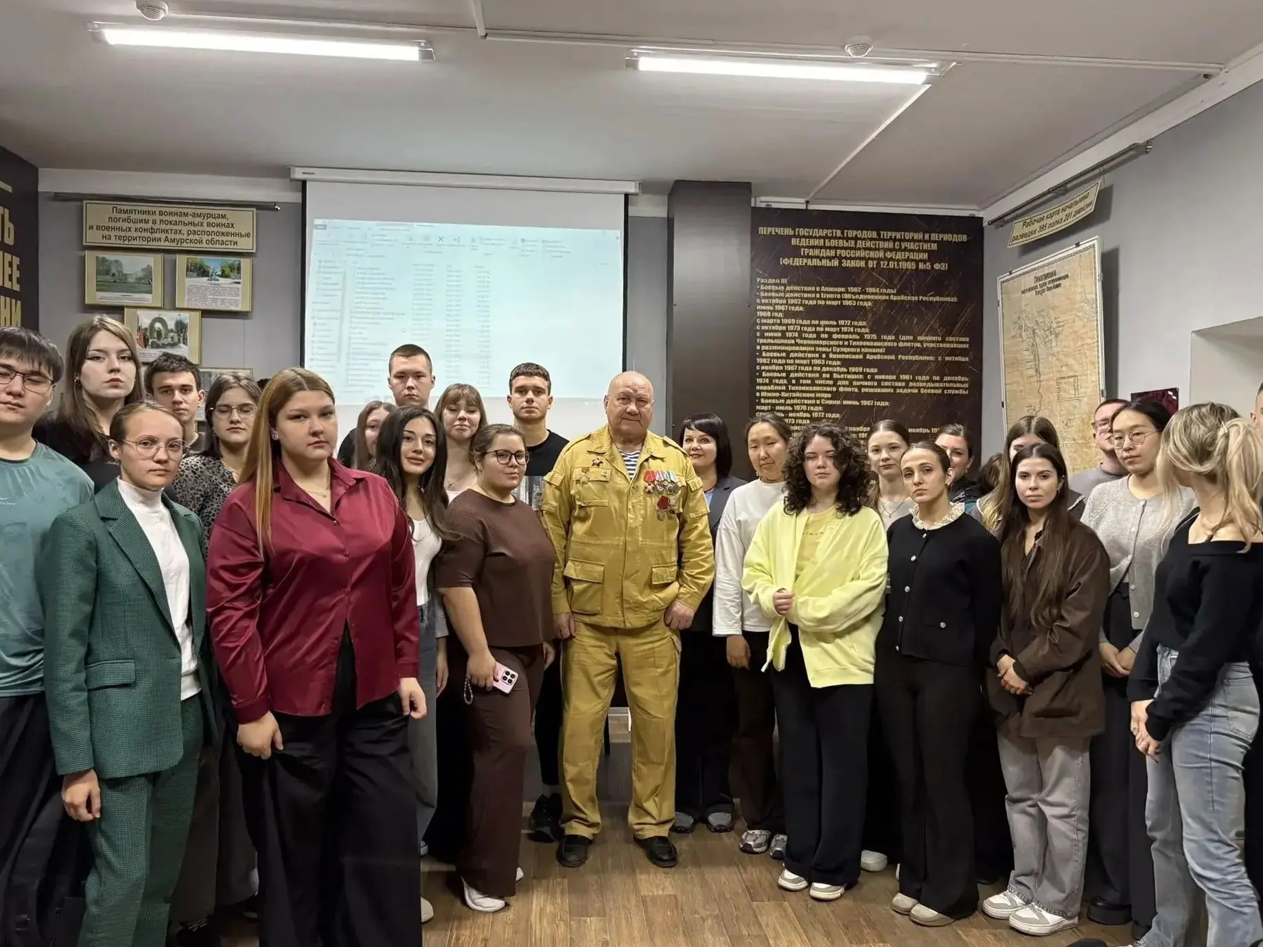 Представители Союза ветеранов Афганистана и специальных военных операций провели для ст...
