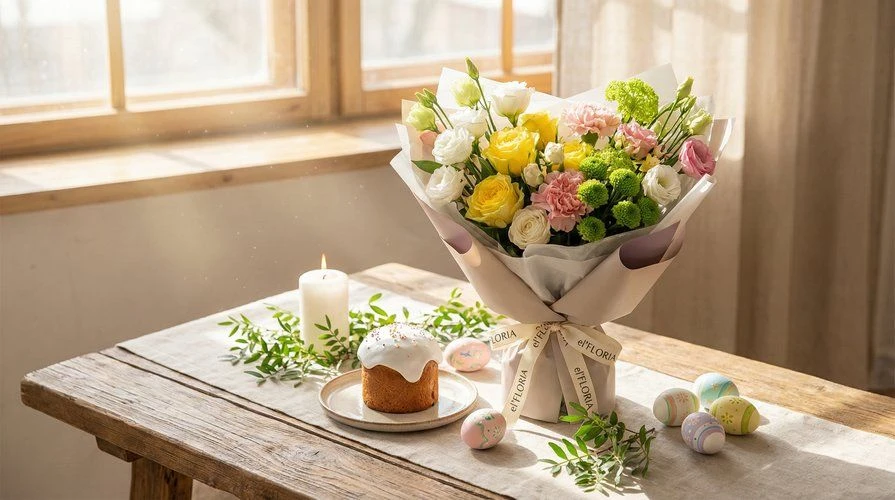 С праздником Светлой Пасхи! 
🤍
Салон цветов el`FLORIA сердечно поздравляет вас с праздником правосл