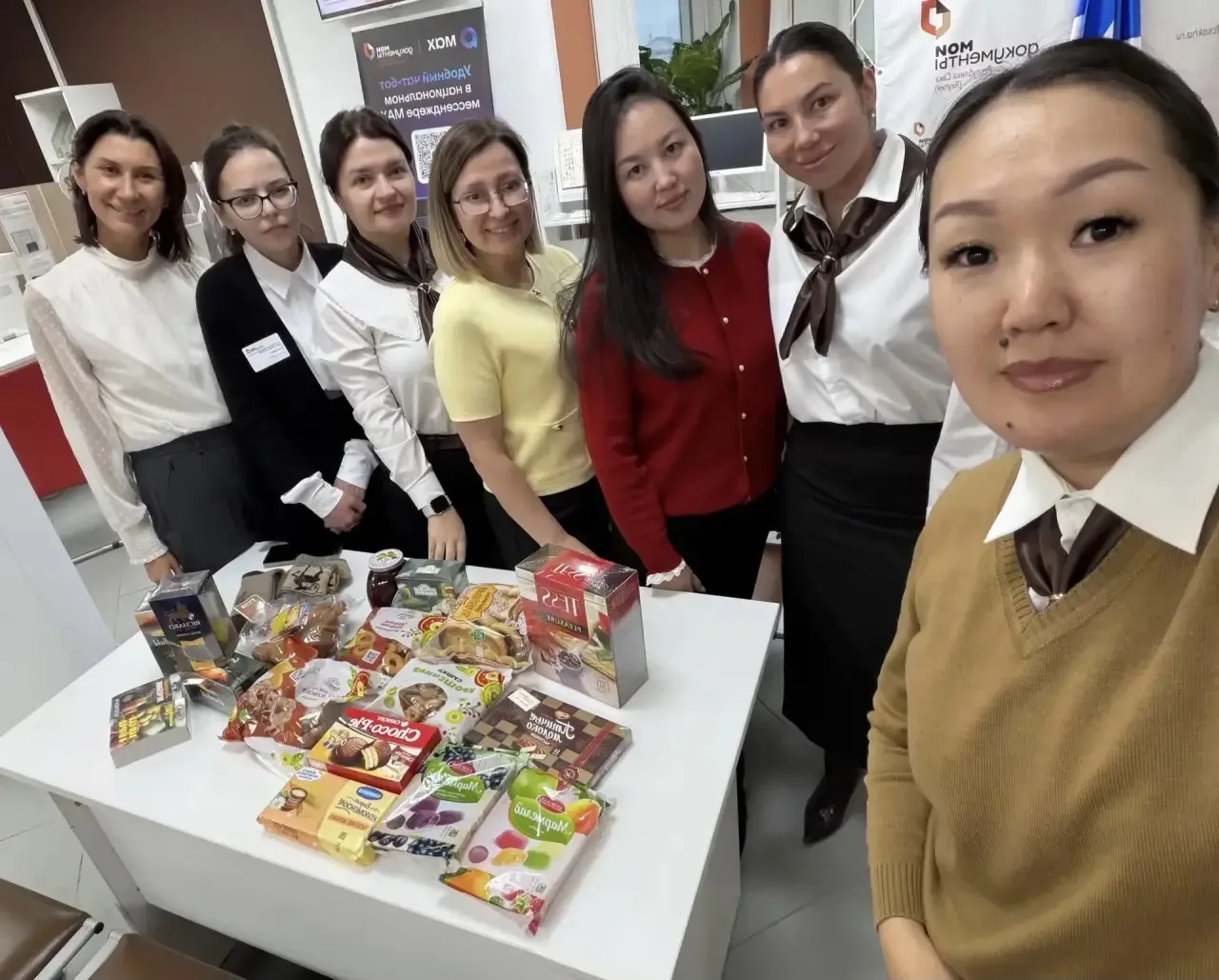 ✅ Коллектив офиса «Мои Документы» принял участие в акции добра «Подари тепло»🤗👍🧡