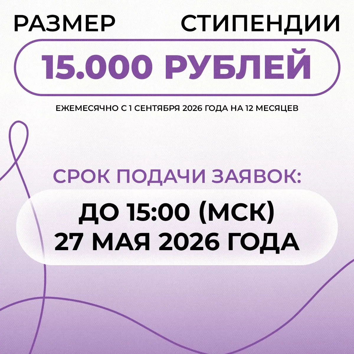 Рассказываем о мерах поддержки для студентов очной формы обучения. Продолжается конкурсный отбор на 