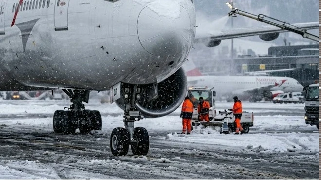 В аэропортах ХМАО отмечаются массовые задержки рейсов  В Нижневартовске задерживаются вылеты в Пермь