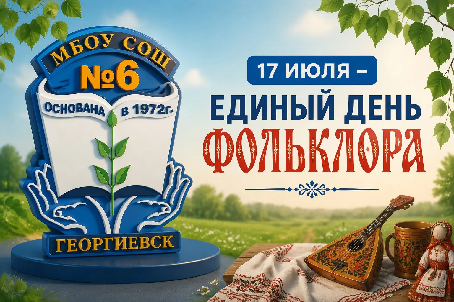 СОЛНЫШКО СВЕТИТ, А МЫ — В МИР ТРАДИЦИЙ! ☀️

Сегодня ребята из нашего пришкольного лагеря «Солнышко» 