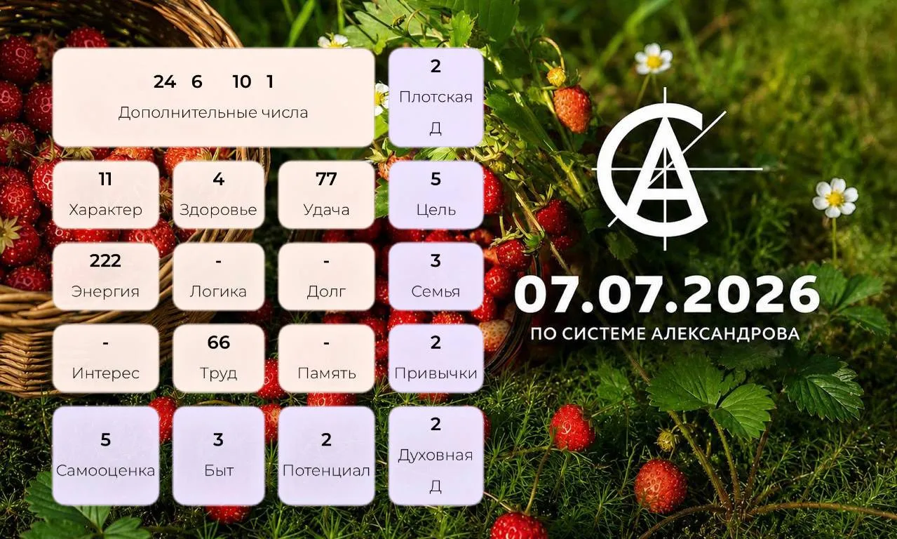 Прогноз на 7 июля