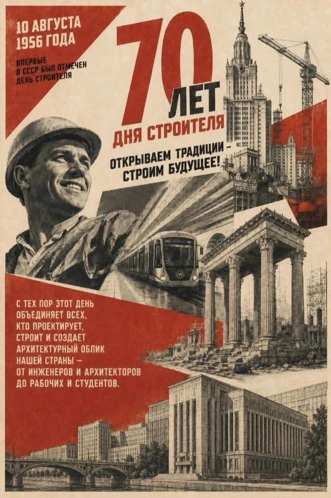 Дорогие друзья и коллеги! Поздравляем вас с днем строителя!