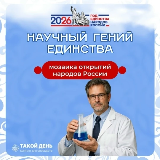 📣 Карточки «Научный гений единства»: прославляем вклад учёных разных национальностей в...