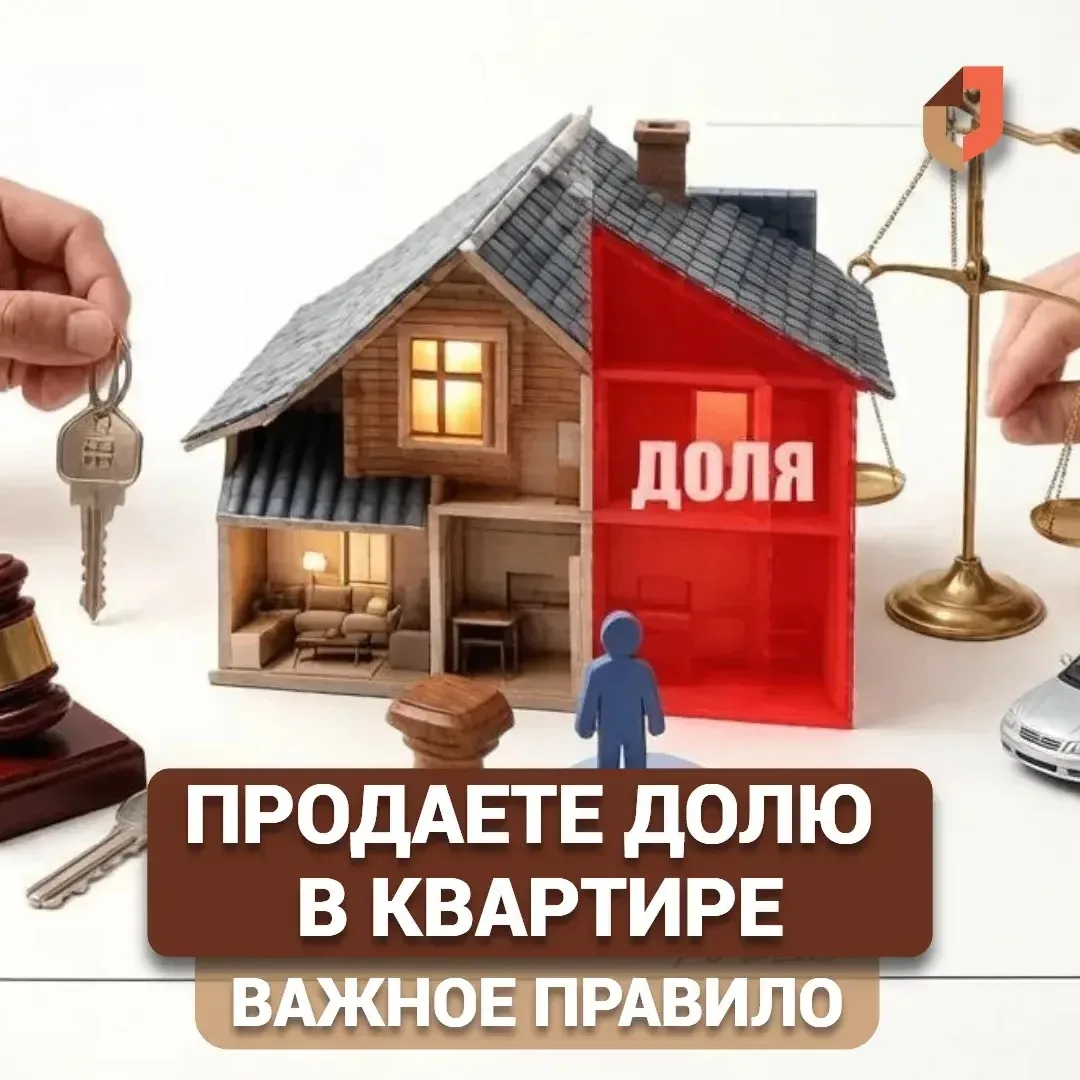 Продать долю просто так не получится — сначала нужно предложить её совладельцам.

Что делать?

1️⃣ Н