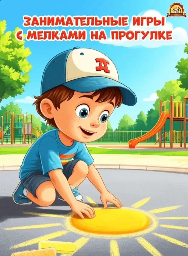 Занимательные игры с мелками на прогулке
Консультация для родителей и материалы для педагогов