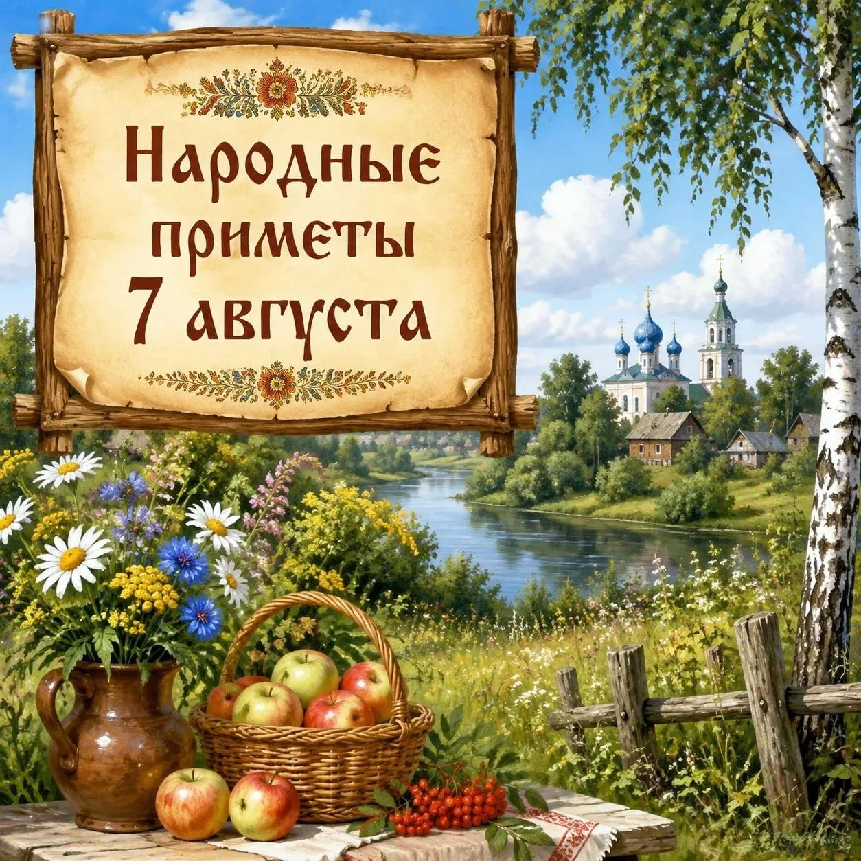 🌿 Народные приметы 7 августа — Успение праведной Анны 🌿