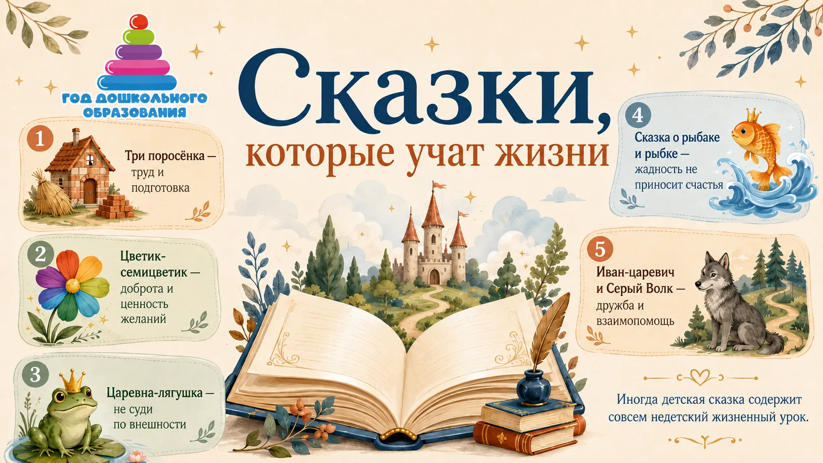 📚 Сказки, которые учат жизни. Взрослый взгляд на детские истории
