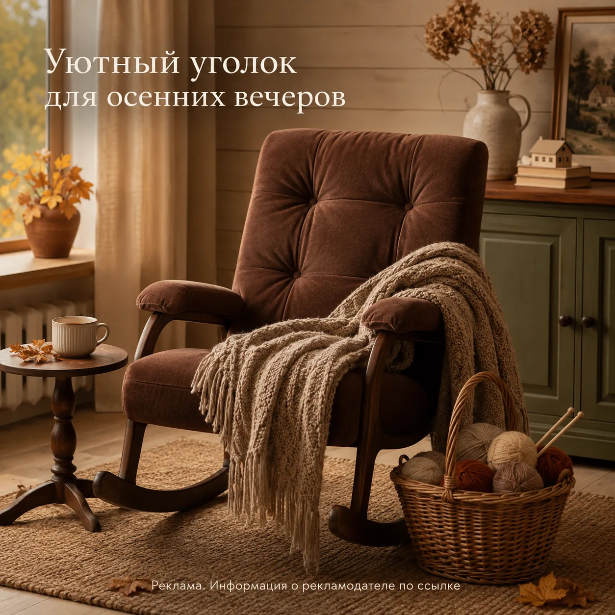 Кажется, я нашла идеальное кресло для долгих осенних вечеров😍