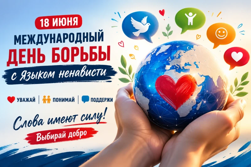 📢18 июня 2026 года, четверг: 
🫣День борьбы с языком ненависти, День паники, День суши и День устой