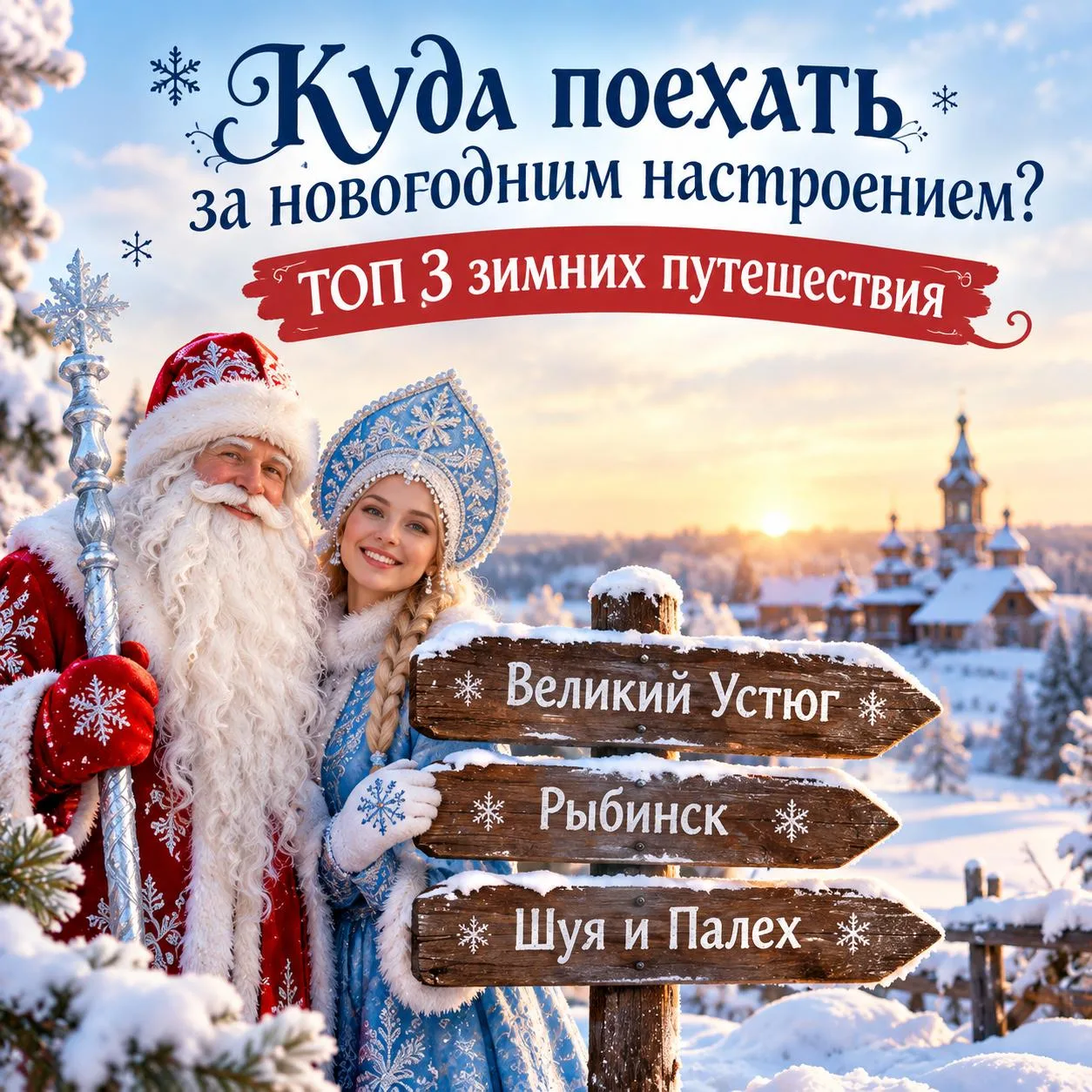 🎅 Куда поехать за новогодним настроением? ТОП 3 зимних путешествия
